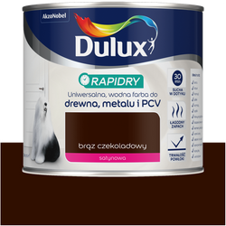 Dulux Rapidry Szybkoschnąca farba do drewna metalu CZEKALADOWY BRĄZOWY 0,4L