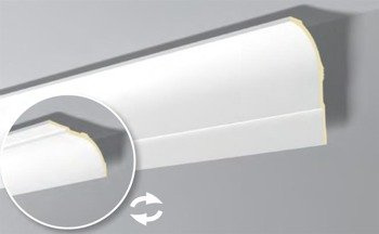 LISTWA PRZYSUFITOWA BIAŁA ARSTYL AD22 255x100 mm