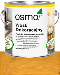 OSMO Wosk Dekoracyjny Transparentny BEZBARWNY JASNY DĄB 3103 0,005L PRÓBKA