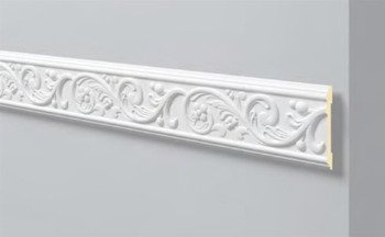 LISTWA ŚCIENNA BIAŁA ARSTYL Z12 125 x 15 mm