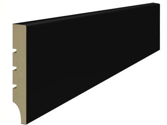 LAGRUS Listwa przypodłogowa WILGOCIOODPORNA SLIM 80 Plus CZARNA 2,44