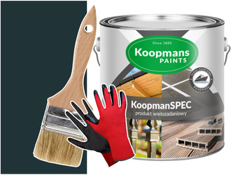 KoopmanSPEC Farba do metalu betonu ANTRACYT 0,75L