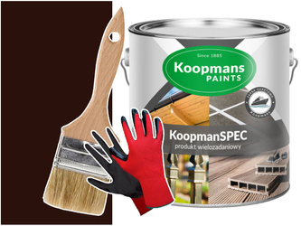 KoopmanSPEC Farba do metalu betonu BRĄZOWY 0,25L