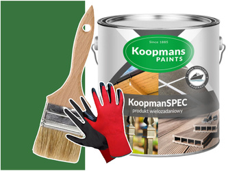 KoopmanSPEC Farba do metalu betonu ZIELONY 0,75L