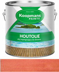 Olej impregnujący do drewna tarasu Koopmans HOUTOLIE 105 GRUSZA AFRYK 0.75L
