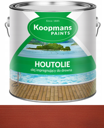 Olej impregnujący do drewna tarasu Koopmans HOUTOLIE 110 MAHOŃ KHAYA 0.75L